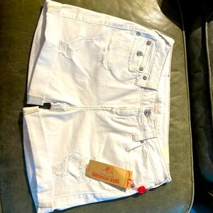 True Religion new white denim shorts.